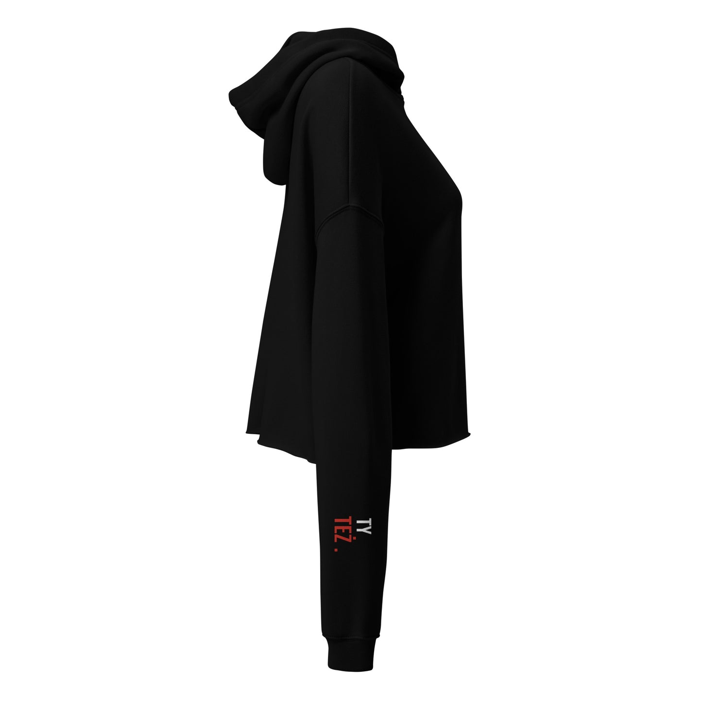 Die rechte Seite des Hoodies mit dem ergänzenden rot-weißen Print „ty też“ auf dem Ärmel.